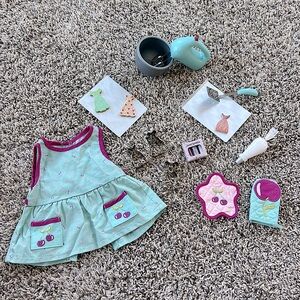 ♥️American Girl Doll Vintage Baking Accessories Set